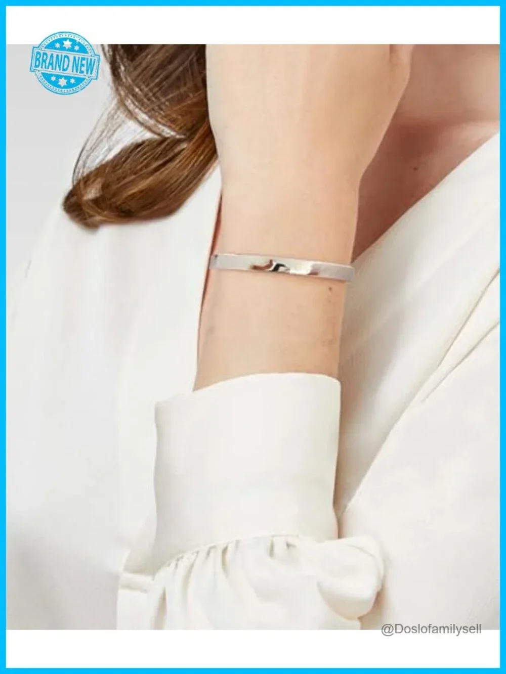 Adjustable Slider Bangle Bracelet 14K Gold Hypoallergenic Stackable Bracelet
